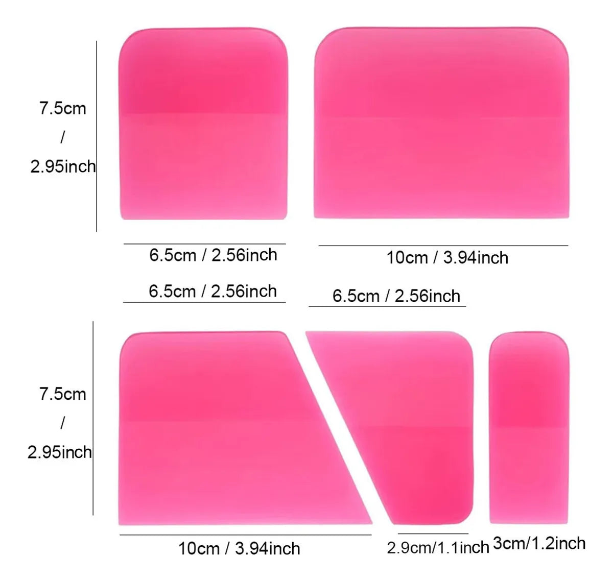 KIT DE RODO P/ PPF ROSA (5 PEÇAS)